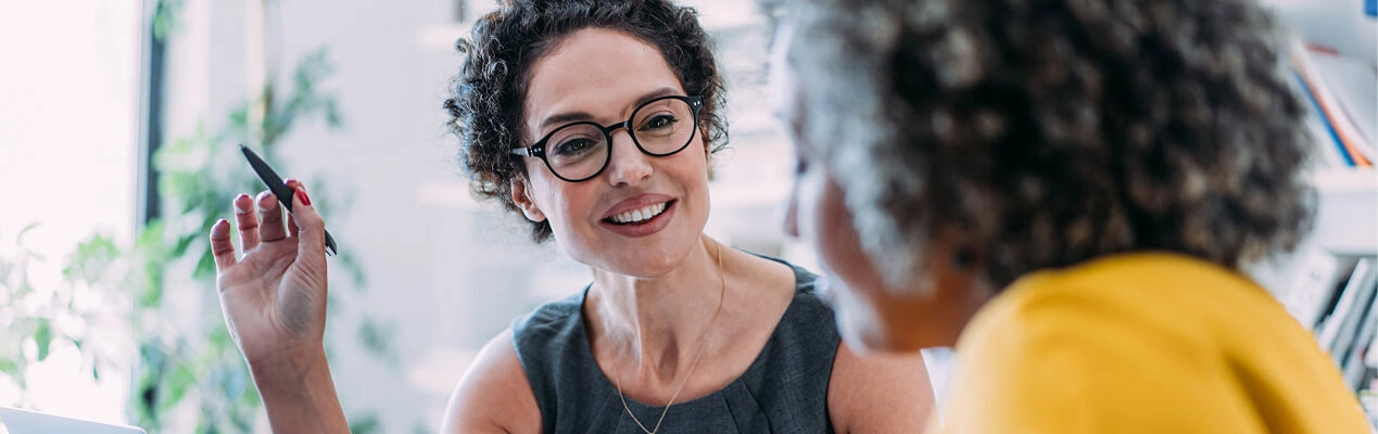 People talking inside